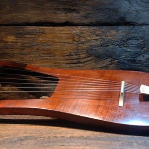 Lyre Saxon Viking lyre replica, Viking instrument, Leier aus Köln, lyre from Cologne
