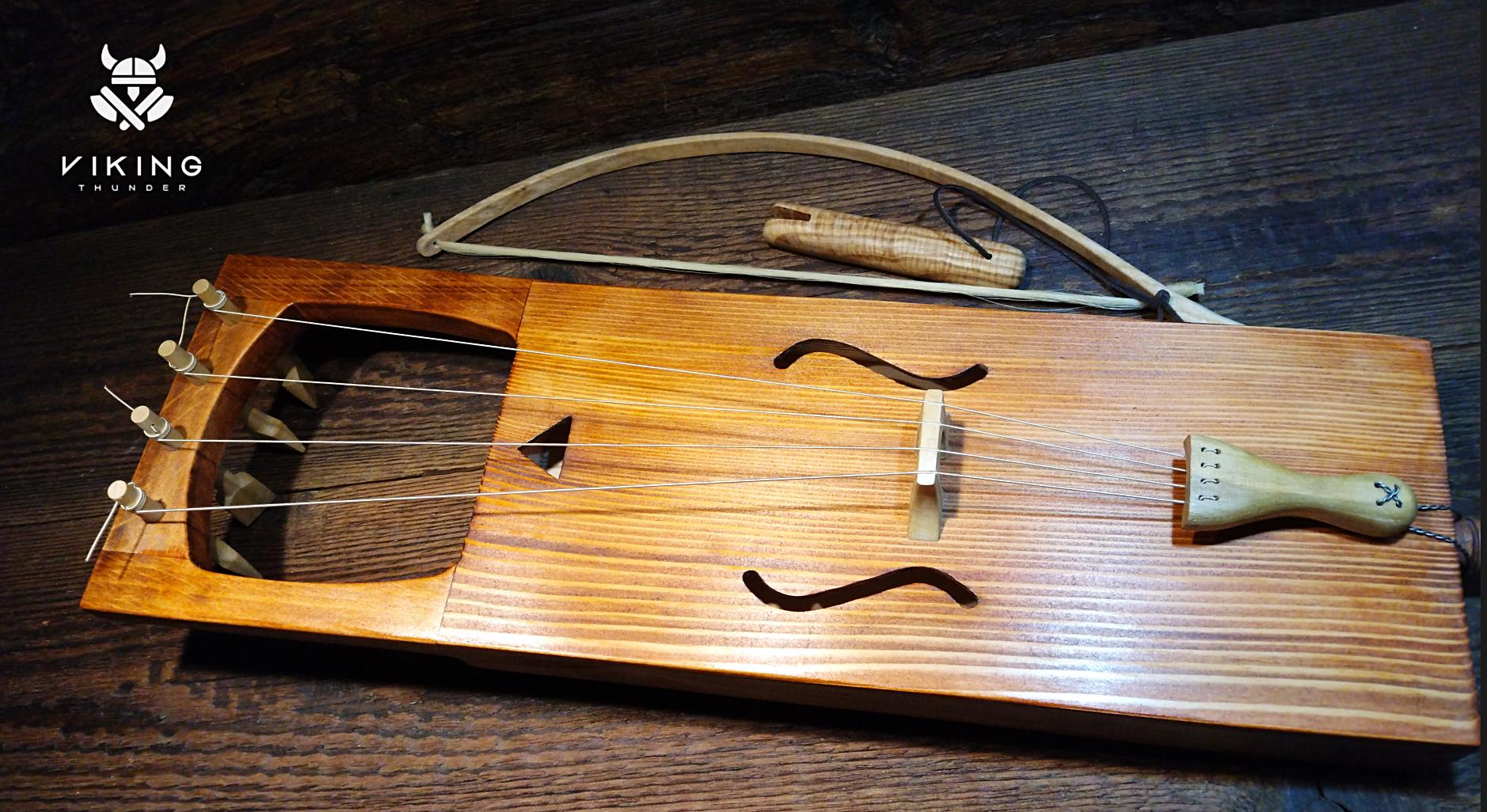 Handcrafted Tagelharpa - Viking Musical Instrument Heritage - Hand