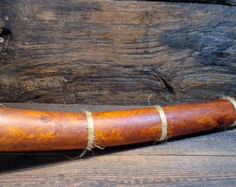 Instrumento de soplado vikingo, Viking Lur, réplica de tubo de Oseberg, cuerno de soplado, Viking Lur, cuerno de guerra vikingo, corneta, cuerno de señal,