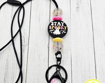 Halloween Teacher Lanyard, Halloween Lanyard, Halloween Theme, Spooky, Fall Season Lanyard, Happy Halloween, October Lanyard, Stay Spooky