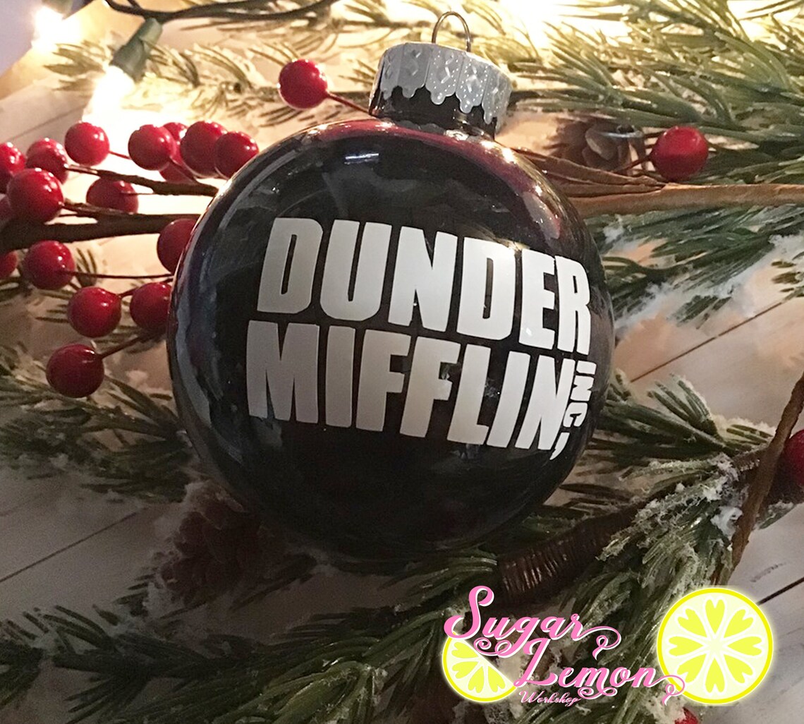 The Office Ornament Dunder Mifflin Ornament Christmas Etsy