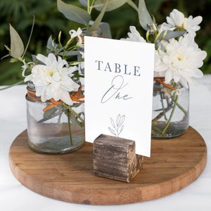 NADIA Minimalist Wedding Table Number Template - Customise and Print - Templett Instant Download