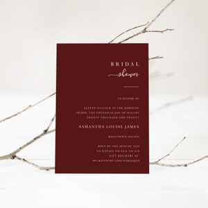 LARA Minimalist Bridal Shower Template - Customise and Print - Templett Instant Download