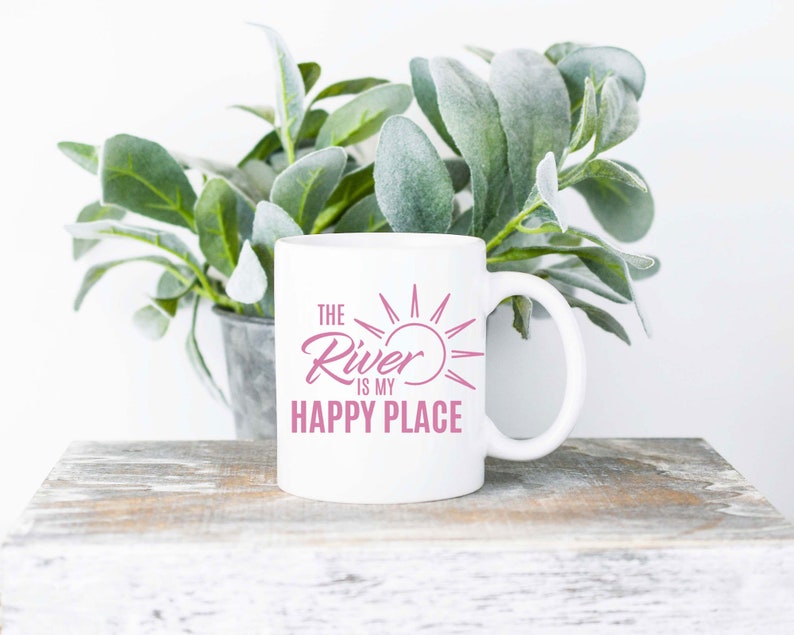 The River is my Happy Place Svg, River Svg Design, Summer Svg Designs, River Life Svg, Vacation Svg, Cut File, Silhouette File, Cricut Files image 3