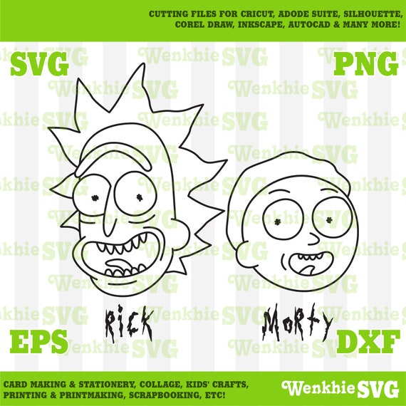 Download We Are Rick And Morty Cutting File Printable Svg File For Etsy SVG, PNG, EPS, DXF File