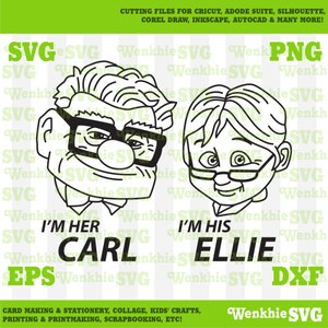 My Carl and Ellie Cutting File Printable, SVG file for Cricut