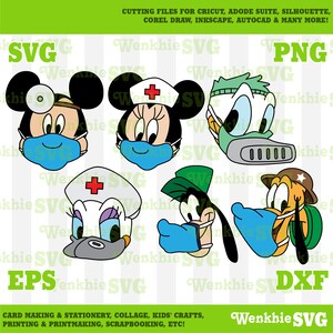 Manténgase seguro en casa Mickey BUNDLE archivo de corte imprimible, archivo SVG para Cricut