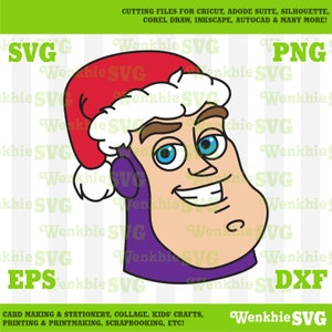 Buzz Lightyear Santa Hat Cutting File Printable, SVG file for Cricut