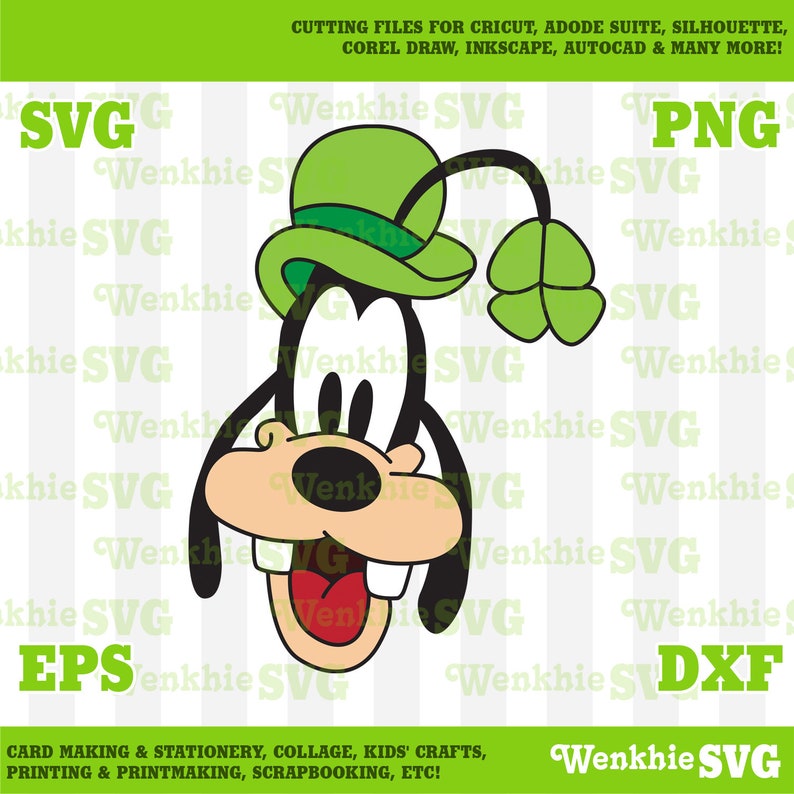 St. Patrick's Day Goofy Hat Cutting File Printable SVG Etsy