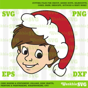 Christopher Robin Santa Hat Cutting File Printable, SVG file for Cricut