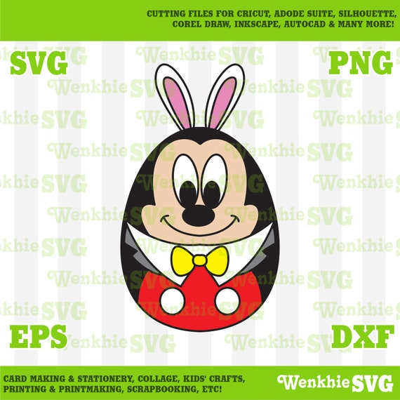 Download Mickey Easter Egg Cutting File Printable Svg File For Cricut Etsy