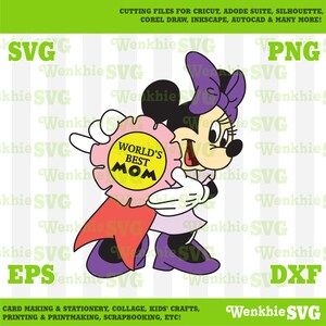 Mother's Day Minnie Ribbon Cutting File Printable, SVG file for Cricut