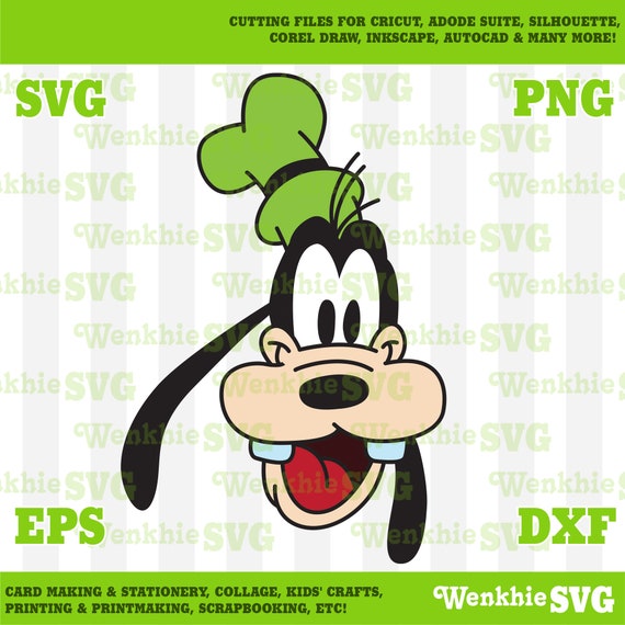 Download Goofy Head Cutting File Printable Svg File For Cricut Etsy