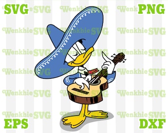 Los Caballeros Donald Cutting File Printable, SVG file for Cricut