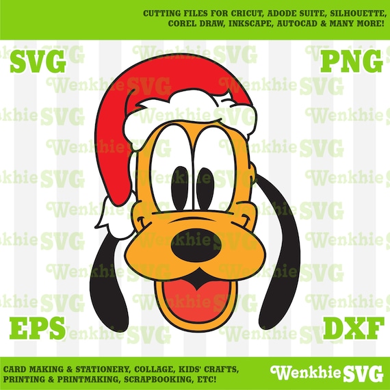 Pluto Santa Hat Cutting File Printable 