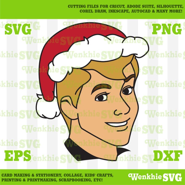 Prince Phillip Santa Hat Cutting File Printable, SVG file for Cricut