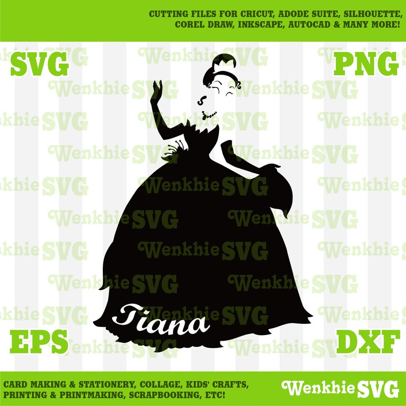 Download Disney Princess Tiana Cutting File Printable SVG file for ...