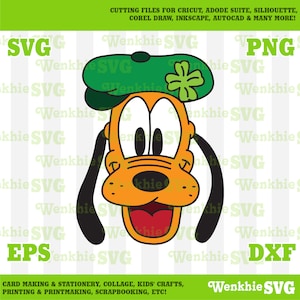 St. Patrick&#39;s Day Pluto Hat Cutting File Printable, SVG file for Cricut