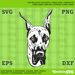 Great Dane Pet Dog Cutting File Printable, SVG file for Cricut
