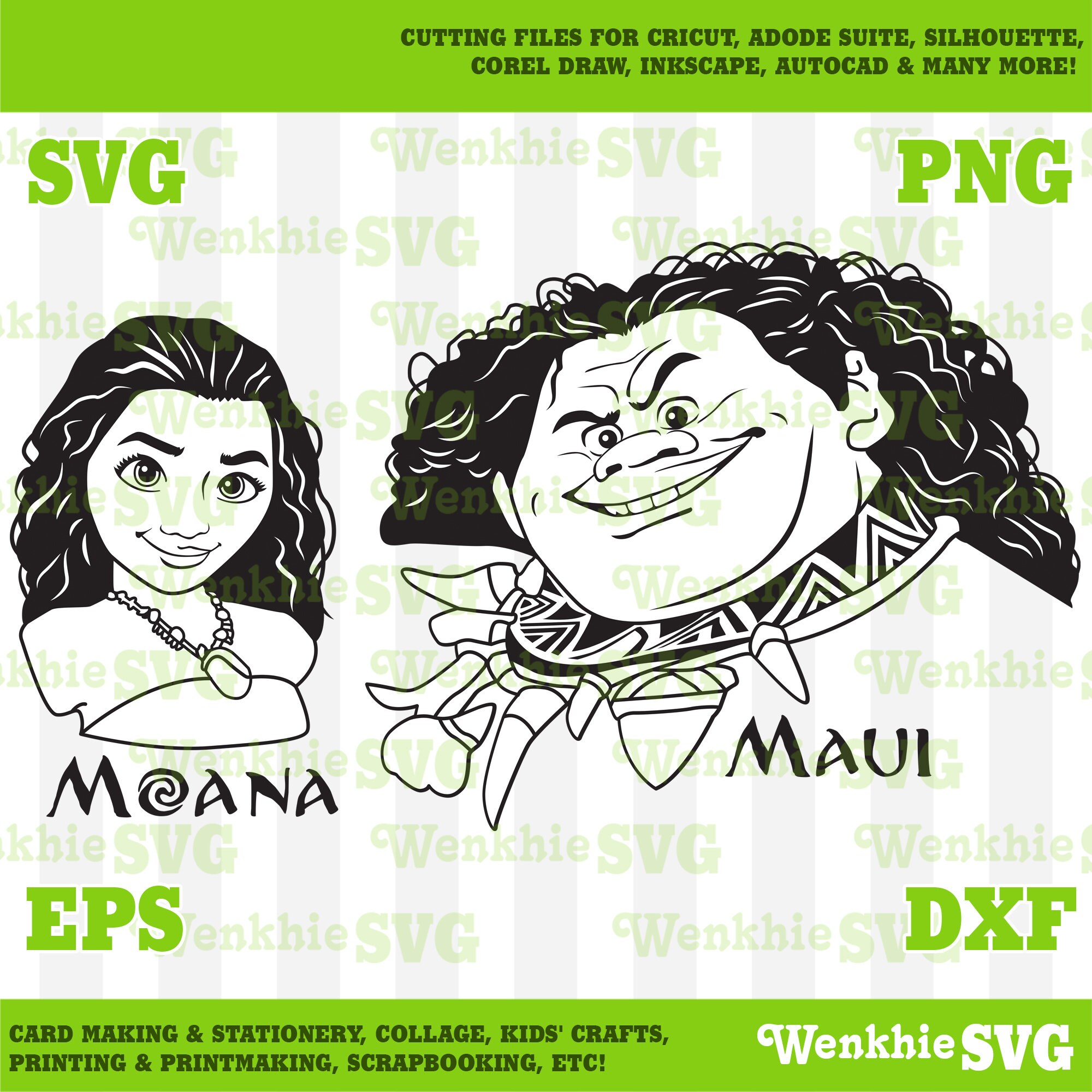 Disney Moana And Maui Cutting File Printable Svg File For Etsy Disney Moana And Maui Cutting File Printable Svg File For Etsy