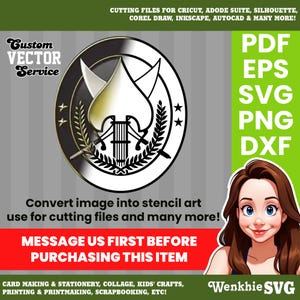 Niestandardowa usługa SVG — konwersja do wektorów, konwersja obrazów/logo, sylwetka, plik do cięcia