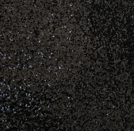 Black Sequin Fabric, Black Full Sequin on Black Mesh Fabric, Black Sequin  for Dress, Tablecloth, Jet Black Sequin Fabric by the Yard -  Canada