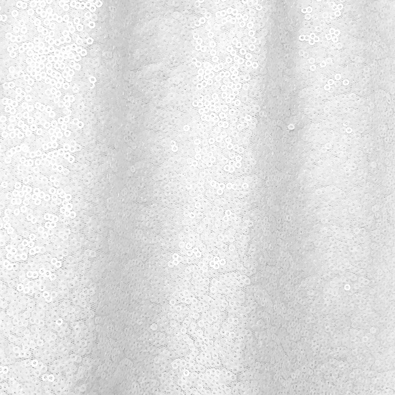 White Sequin Fabric White Full Sequins Fabric White Sequins Etsy