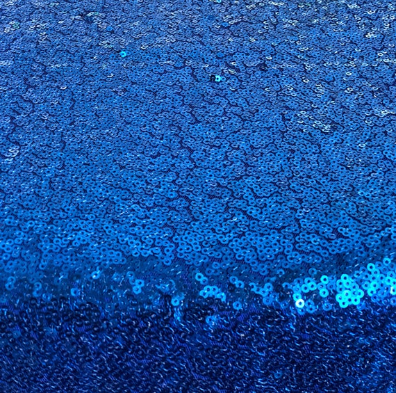 Royal Blue Sequin Fabric, Something Blue Sequins Fabric by the Yard 