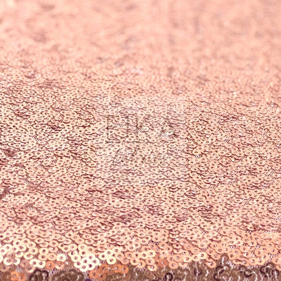 Rose Gold Sequin Fabric Rose Gold full Sequins Fabric Rose Etsy