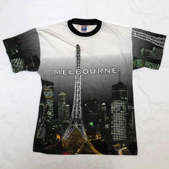 90's MELBOURNE ALL OVER Print Tee - Arts Centre -
