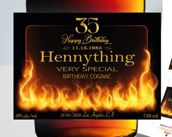 Download Hennessy Label Printable Etsy