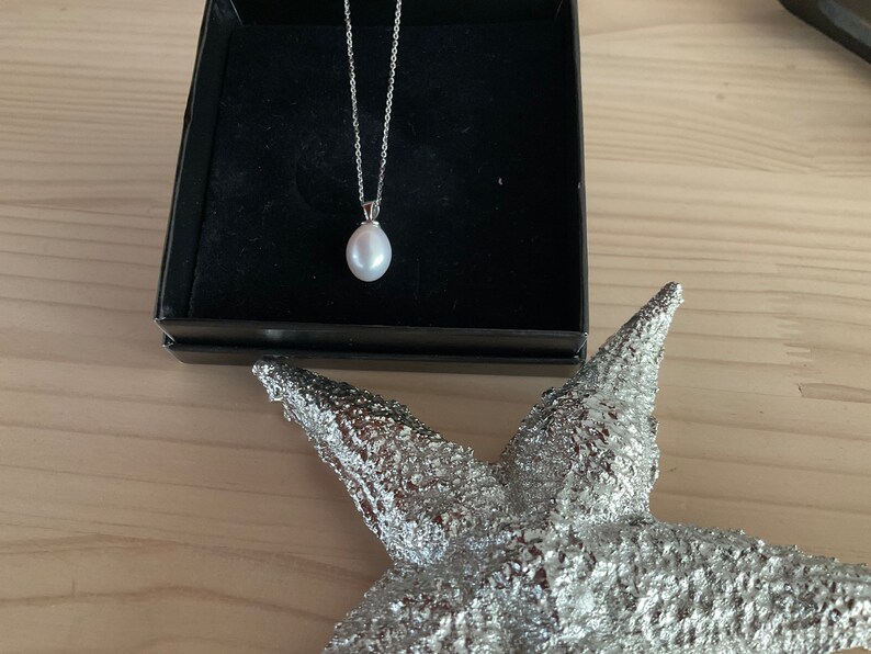 Classic real pearl stud earrings, silver pearl stud earrings, bridal jewelry, pearl jewelry, freshwater pearl earrings, silver earrings image 8