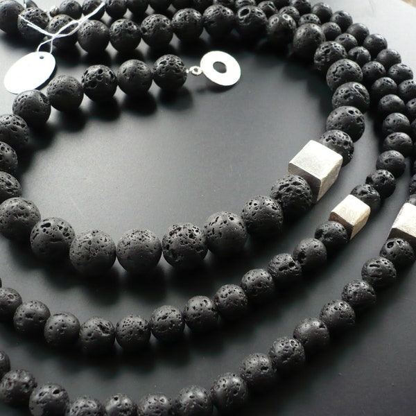 Lava Stone Necklace - Etsy