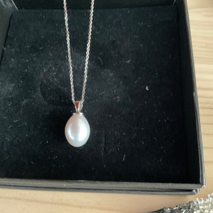 Classic real pearl stud earrings, silver pearl stud earrings, bridal jewelry, pearl jewelry, freshwater pearl earrings, silver earrings image 9