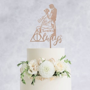I Love You. I Know. Always Cake Topper - Wooden wedding cake topper, Star Wars wedding cake, Han and Leia