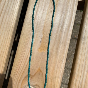 Initial beaded necklace