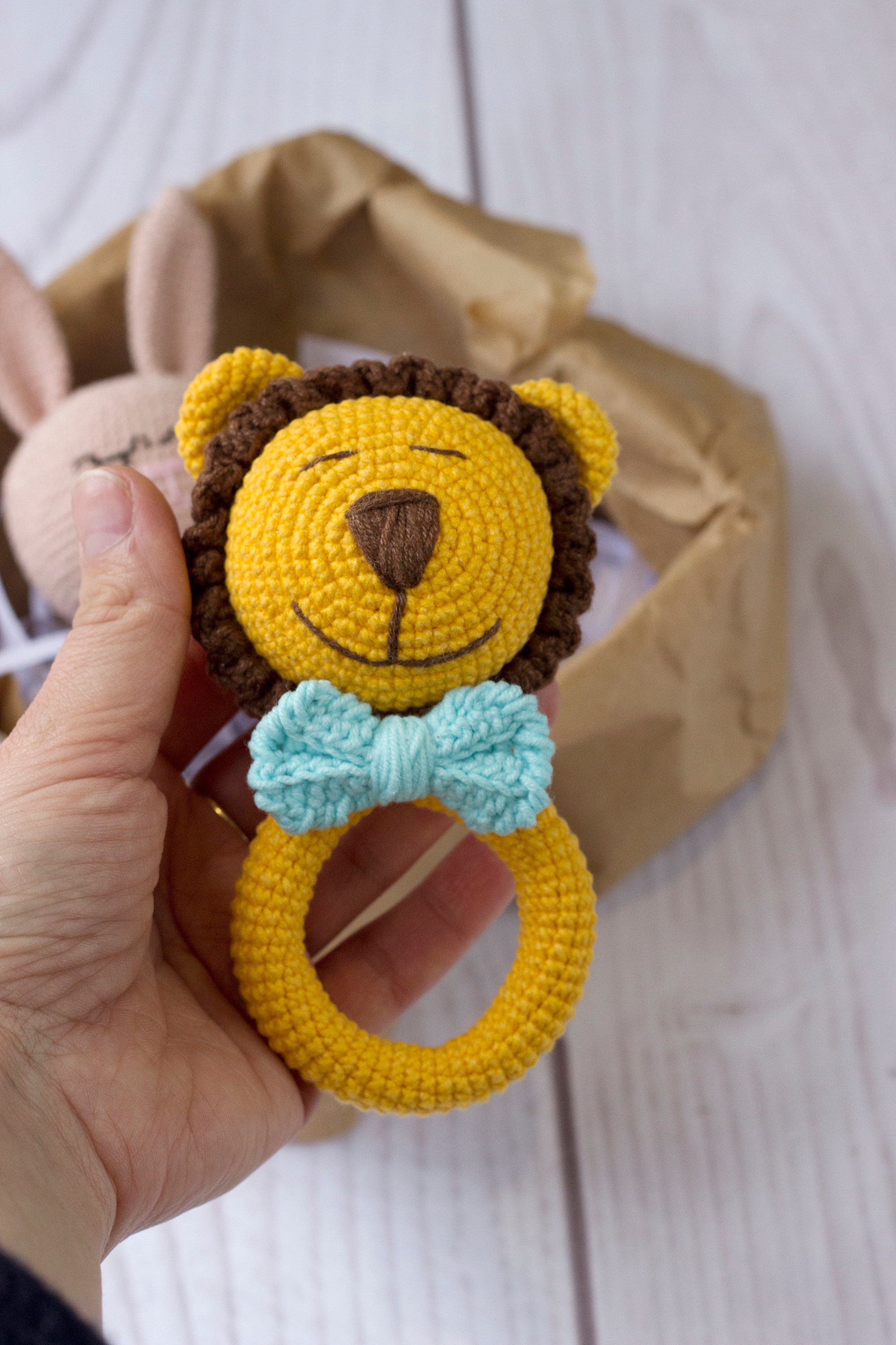 Crochet Rattle Lion Pattern Amigurumi Lion Pdf Pattern Crochet ...