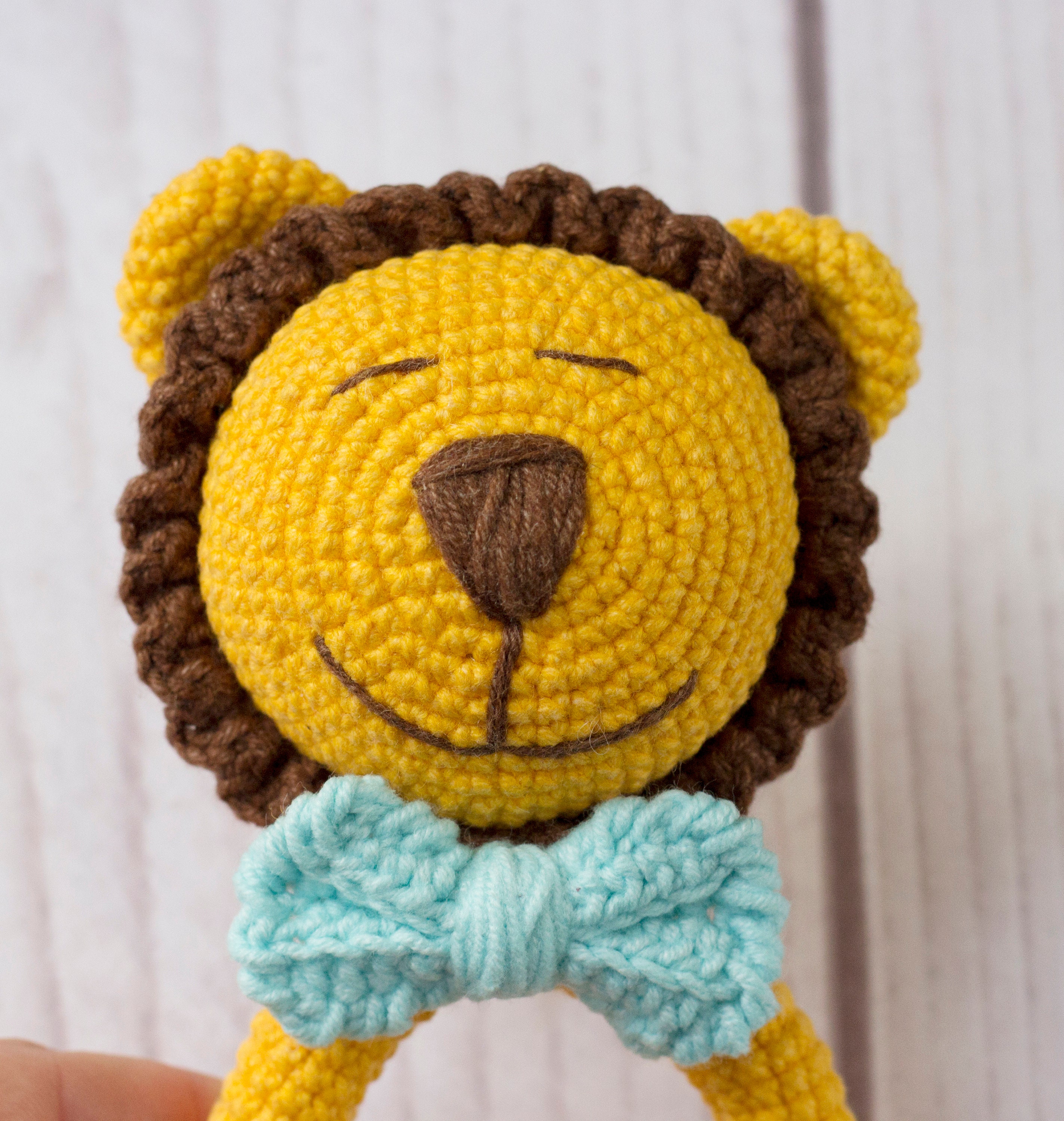 Crochet Rattle Lion Pattern Amigurumi Lion Pdf Pattern Crochet ...