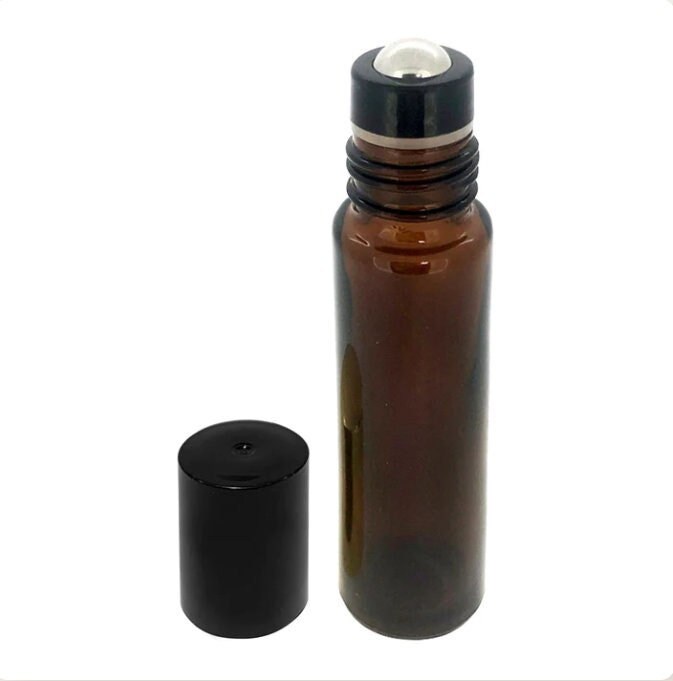 0.34 oz Amber Glass Euro Dropper Bottles (Tamper-Evident Cap) - Amber Type III UV Resistant 18 mm