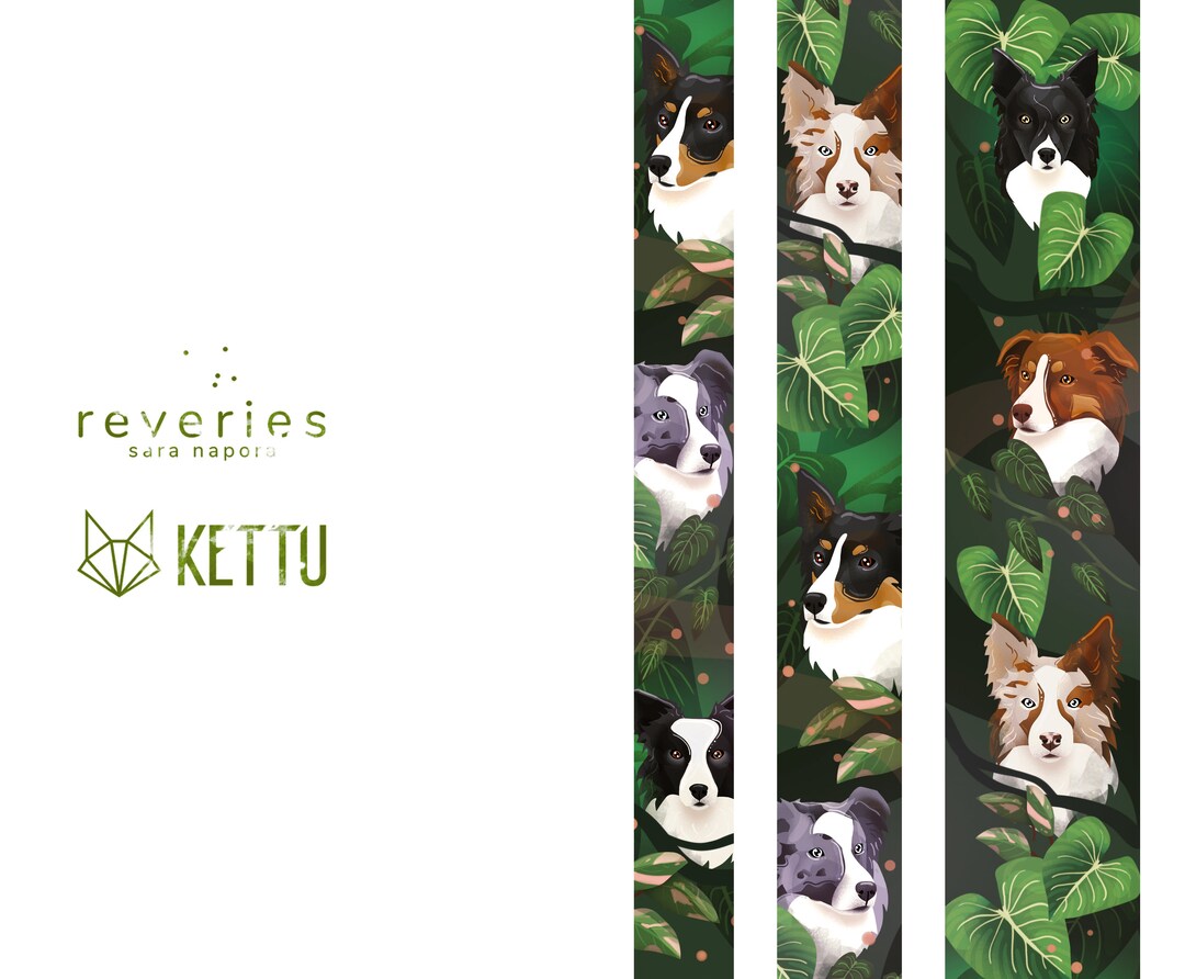 Dog Collar Border Collie by KETTU. Adjustable Half Choke Etsy