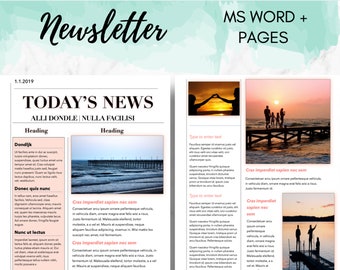 Church Newsletter Etsy