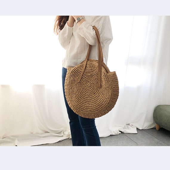 rattan beach tote