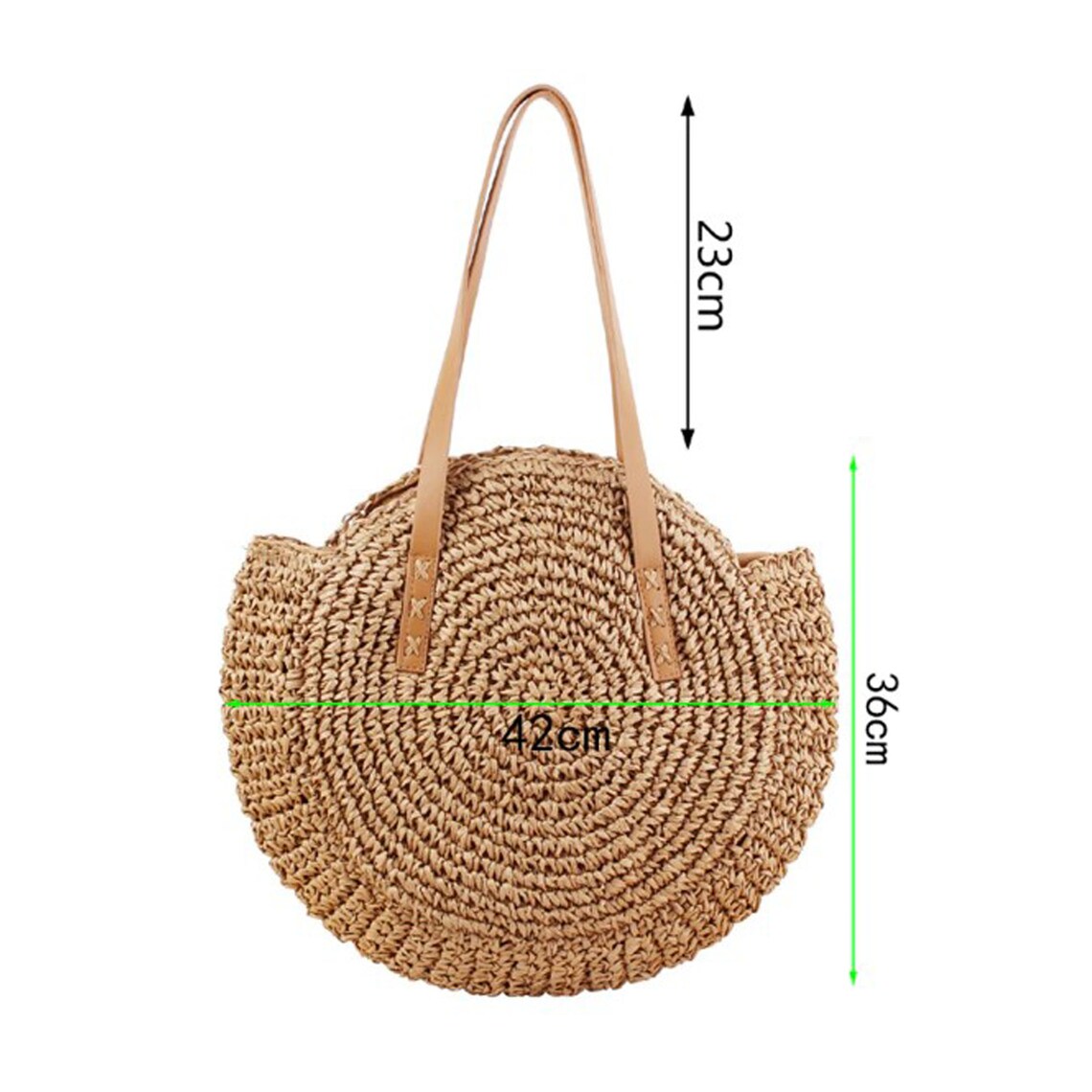 Straw Bag Black Straw Bag With Zipper Straw Beach Bag Straw Etsy