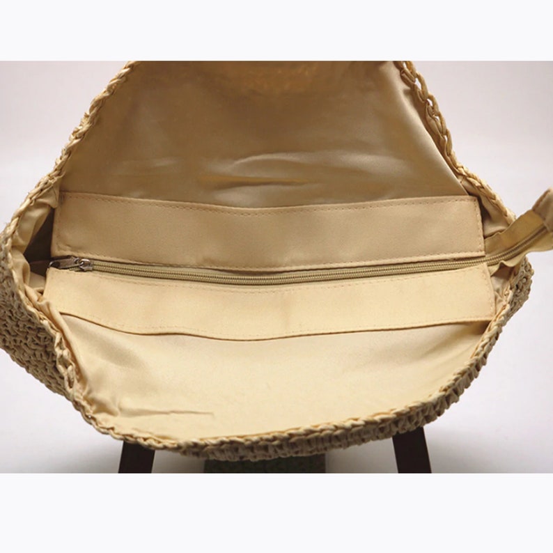 Straw bag zipper Etsy