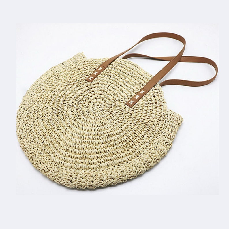 Straw Bag Crossbody Straw Beach Bag Straw Bag Strap Straw Etsy