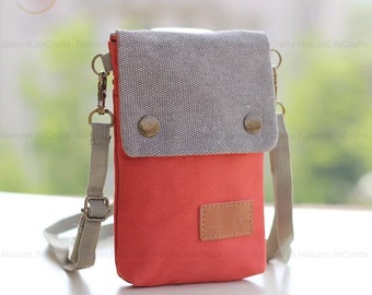 Mini Crossbody Tas voor mobiele telefoon portemonnee, schoudertas, Crossbody telefoontas, minimalistische tas voor vrouwen, kleine canvas Crossbody tas voor student