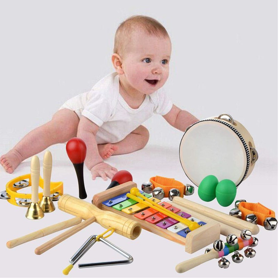 20PCS Montessori Wooden Music Kit Musical Instruments for Etsy