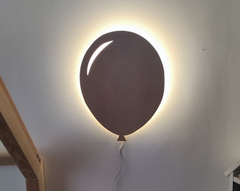 Lampe ballon LED, Lampe de nuit pour enfants, Décoration de chambre d’enfant, Lampe pour enfants, Lampe de chambre bébé, Kinderzimmerlampe, minimaliste, Nachtlicht, Wandlampe