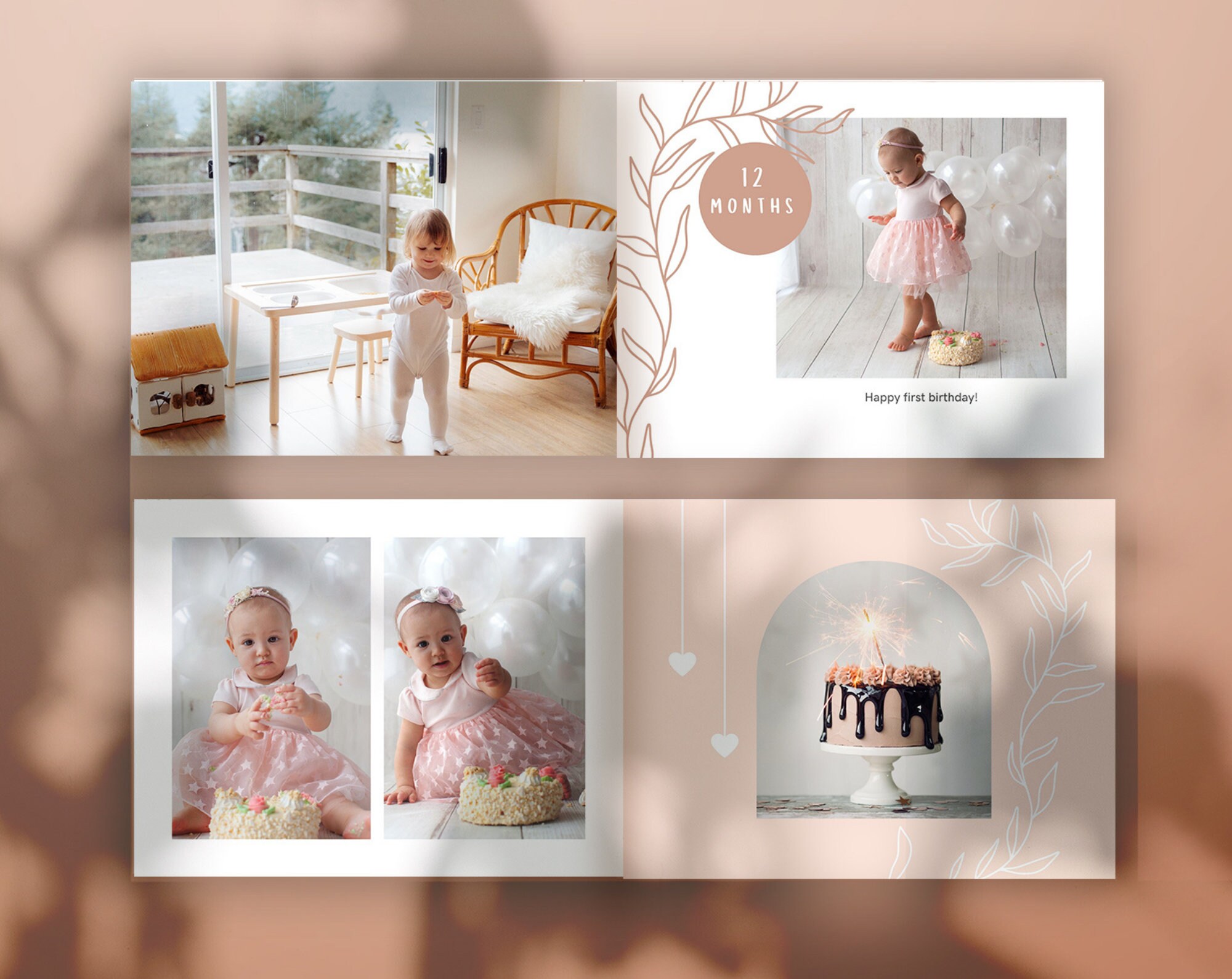 Baby Book Template Photo Book Canva Template Photo Album Baby Etsy