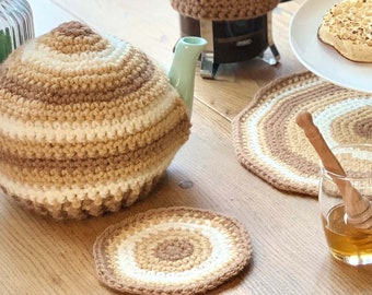 Crochet Coaster Pattern, Crochet Mug Rug Pattern, quick crochet gift, easy crochet pattern